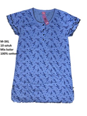 Koszule nocne damskie , size m-3xl, paczka 10szt, mix kolor