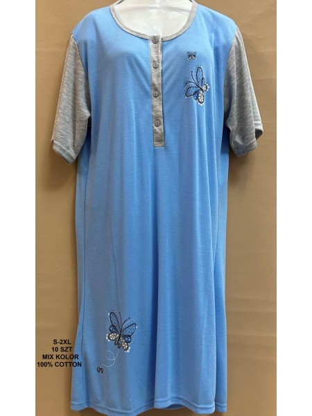 Koszule nocne damskie , size s-2xl, paczka 10szt, mix kolor