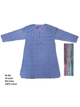 Koszule nocne damskie , size m-3xl, paczka 10szt, mix kolor