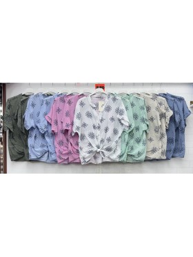 Bluzki damskie wloskie, size uni, paczka 6szt, mix kolor
