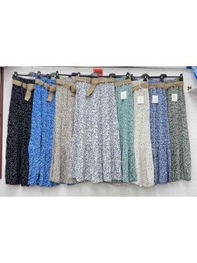 Spódnica długa damskie wloskie, size uni, paczka 6szt, mix kolor