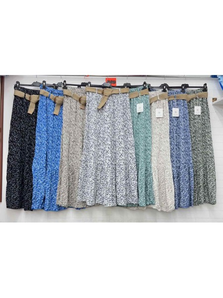 Spódnica długa damskie wloskie, size uni, paczka 6szt, mix kolor