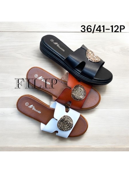Buty Klapki Damskie (36-41,12par)