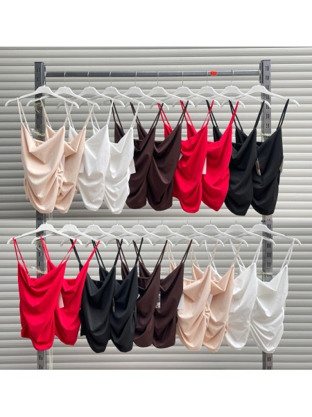 Bluzki damskie wloskie, size uni, paczka 6szt, mix kolor