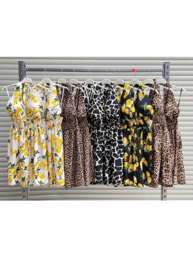 Sukienki damskie wloskie, size uni, paczka 6szt, mix kolor