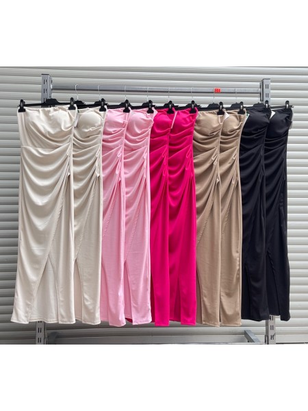Sukienki damskie wloskie, size uni, paczka 6szt, mix kolor