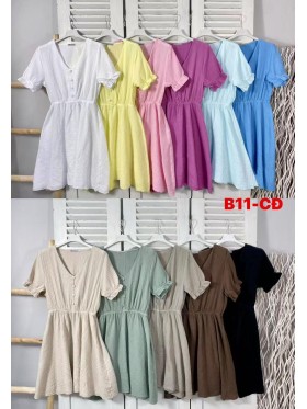 Sukienki damskie wloskie, size uni, paczka 6szt, mix kolor
