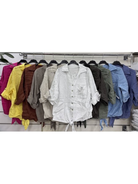 Bluzki damskie wloskie, size uni, paczka 6szt, mix kolor