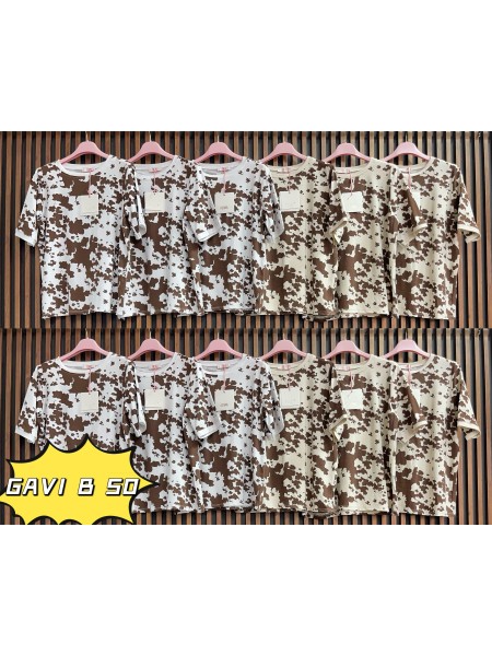 Bluzki damskie wloskie, size uni, paczka 6szt, mix kolor