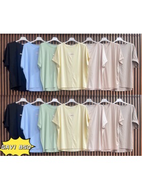Bluzki damskie wloskie, size uni, paczka 6szt, mix kolor