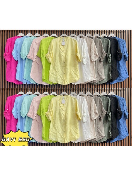 Bluzki damskie wloskie, size uni, paczka 6szt, mix kolor
