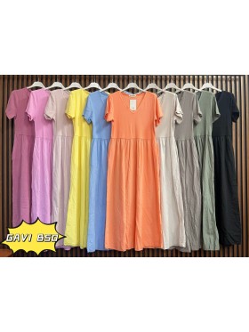 Sukienki damskie wloskie, size uni, paczka 6szt, mix kolor