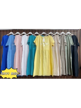 Sukienki damskie wloskie, size uni, paczka 6szt, mix kolor