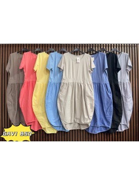 Sukienki damskie wloskie, size uni, paczka 6szt, mix kolor