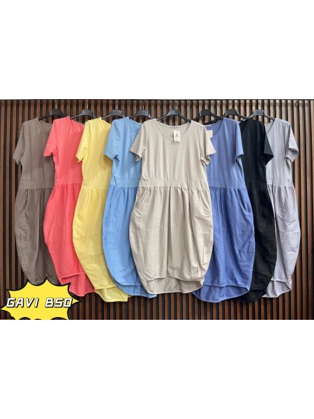 Sukienki damskie wloskie, size uni, paczka 6szt, mix kolor