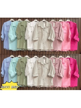 Koszule damskie wloskie, size uni, paczka 6szt, mix kolor