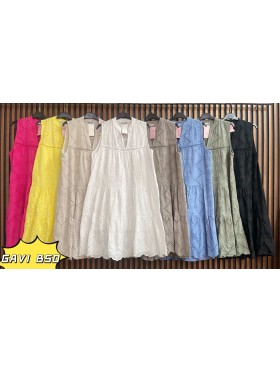 Sukienki damskie wloskie, size uni, paczka 6szt, mix kolor