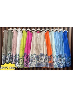 Sukienki damskie wloskie, size uni, paczka 6szt, mix kolor