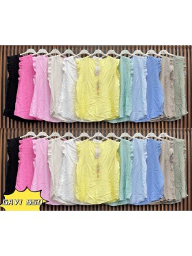 Bluzki damskie wloskie, size uni, paczka 6szt, mix kolor