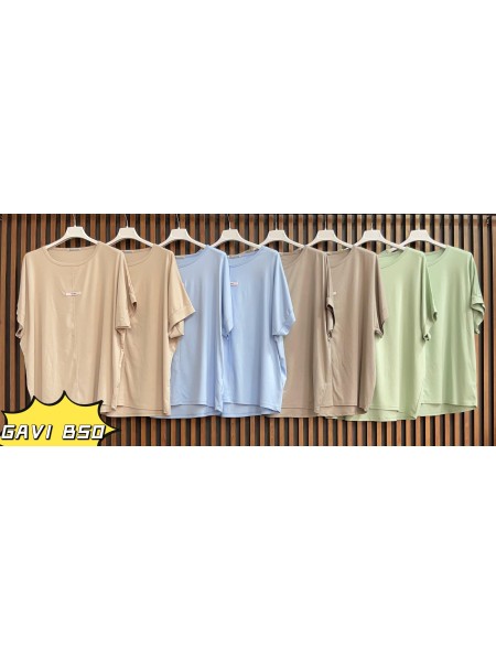 Bluzki damskie wloskie, size uni, paczka 6szt, mix kolor