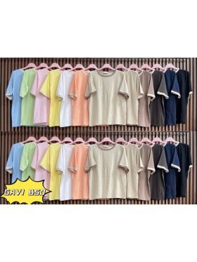 Bluzki damskie wloskie, size uni, paczka 6szt, mix kolor