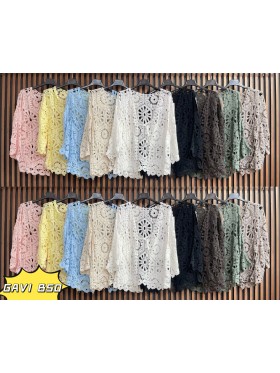 Bluzki damskie wloskie, size uni, paczka 6szt, mix kolor