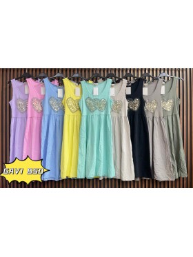 Sukienki damskie wloskie, size uni, paczka 6szt, mix kolor