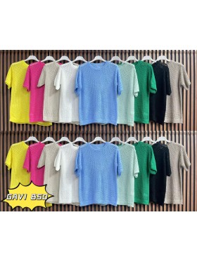 Bluzki damskie wloskie, size uni, paczka 6szt, mix kolor