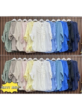Bluzki damskie wloskie, size uni, paczka 6szt, mix kolor