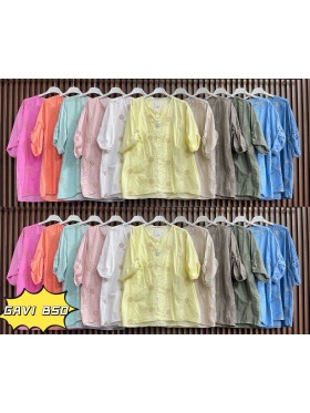 Bluzki damskie wloskie, size uni, paczka 6szt, mix kolor