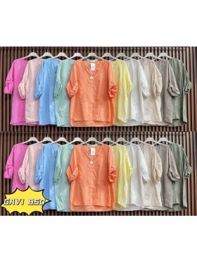 Bluzki damskie wloskie, size uni, paczka 6szt, mix kolor