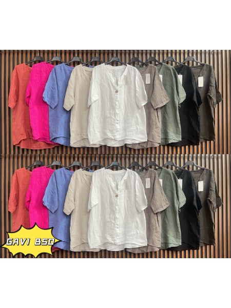 Bluzki damskie wloskie, size uni, paczka 6szt, mix kolor