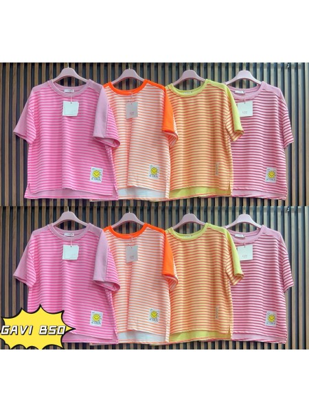 Bluzki damskie wloskie, size uni, paczka 6szt, mix kolor