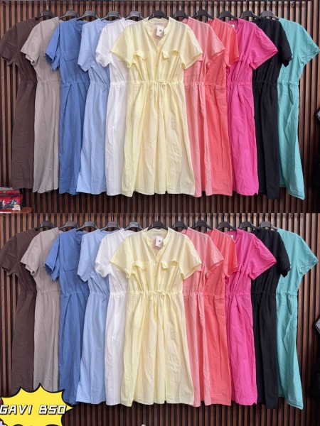 Sukienki damskie wloskie, size uni, paczka 6szt, mix kolor
