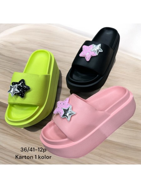 Buty Klapki Damskie (36-41,12par)