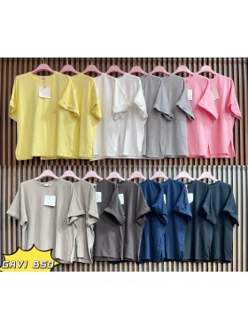 Bluzki damskie wloskie, size uni, paczka 6szt, mix kolor