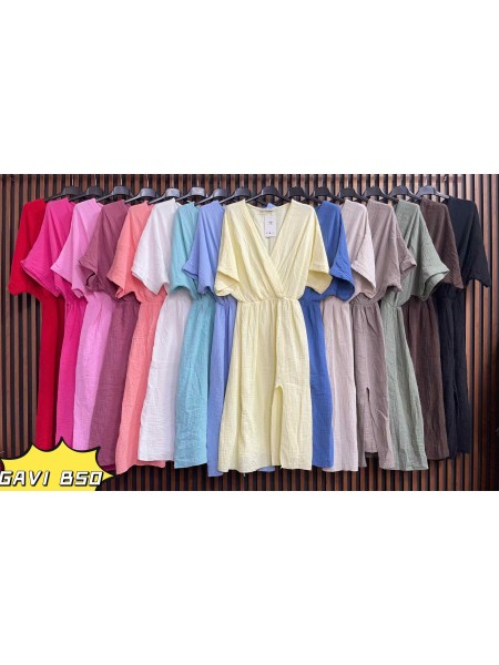 Sukienki damskie wloskie, size uni, paczka 6szt, mix kolor
