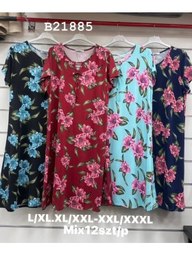 Sukienki damskie , size l-3xl, paczka 12szt, mix kolor