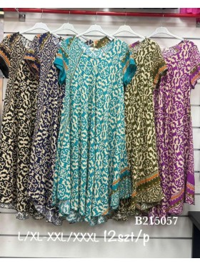 Sukienki damskie , size l-3xl, paczka 12szt, mix kolor