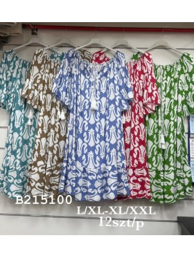 Sukienki damskie , size l-2xl, paczka 12szt, mix kolor
