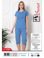 Piżama damskie tureckie , size m-2xl, paczka 12szt, mix kolor