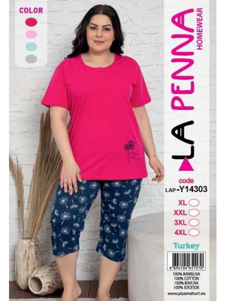 Piżama damskie tureckie , size l-4xl, paczka 12szt, mix kolor