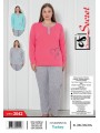 Piżama damskie tureckie , size l-4xl, paczka 12szt, mix kolor