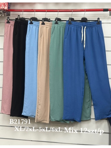 Spodnie damskie , size xl-6xl, paczka 12szt, mix kolor