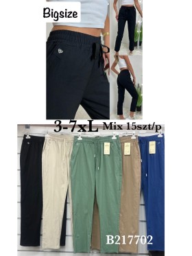 Spodnie damskie , size 3-7xl, paczka 15szt, mix kolor