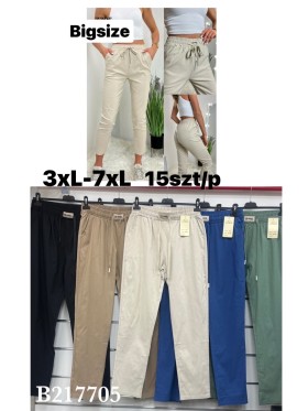 Spodnie damskie , size 3-7xl, paczka 15szt, mix kolor