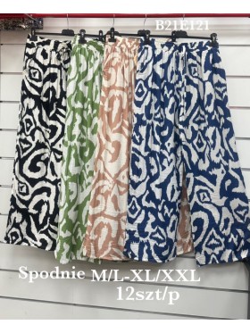 Spodnie damskie , size m-2xl, paczka 12szt, mix kolor