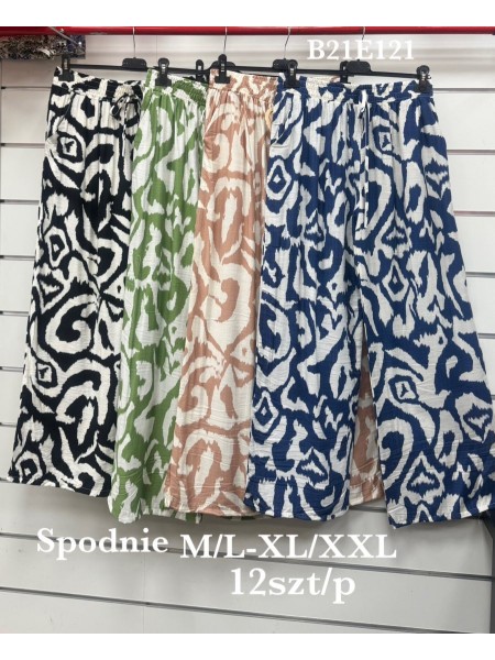 Spodnie damskie , size m-2xl, paczka 12szt, mix kolor