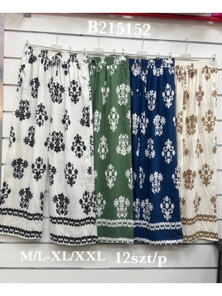 Spodnie damskie , size m-2xl, paczka 12szt, mix kolor