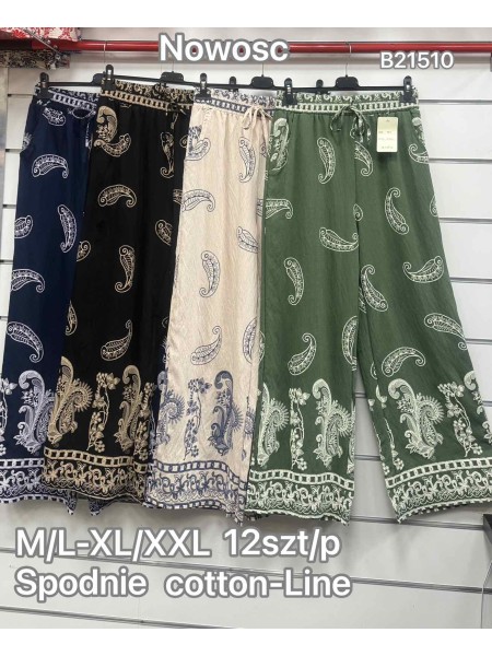 Spodnie damskie , size m-2xl, paczka 12szt, mix kolor